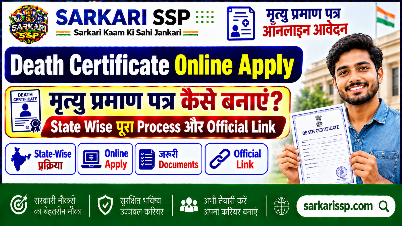 Death Certificate Online Apply -sarkarissp